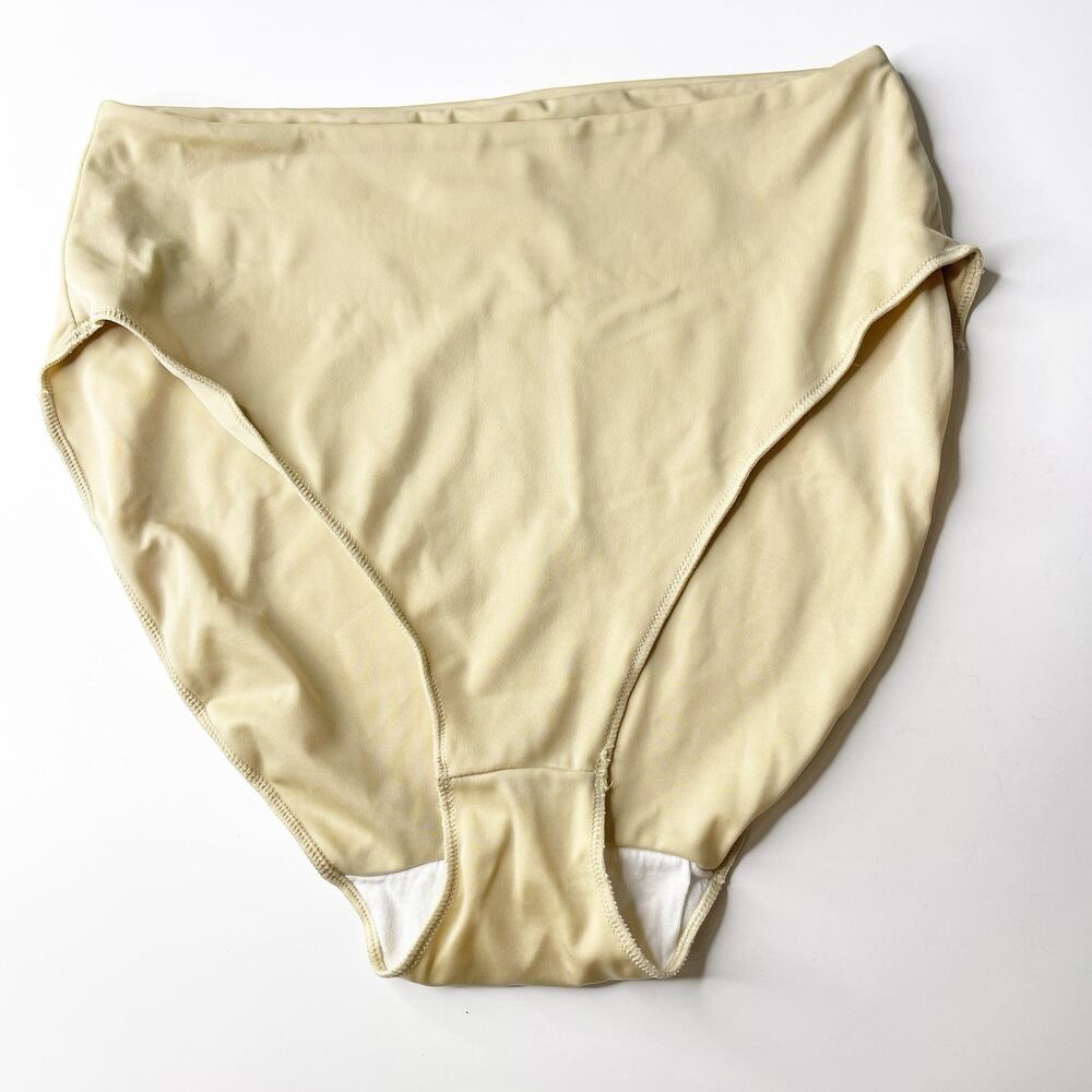 Spanx Size Large High Waist Bikini Panties Nude Full Coverage Bottoms Shapewear